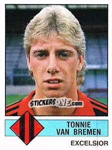 Sticker Tonnie van Bremen - Voetbal 1986-1987 - Panini
