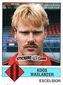 Sticker Koos Waslander - Voetbal 1986-1987 - Panini
