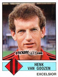 Sticker Henk van Goozen - Voetbal 1986-1987 - Panini