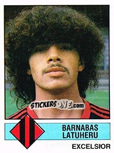 Cromo Barnabas Latuheru - Voetbal 1986-1987 - Panini