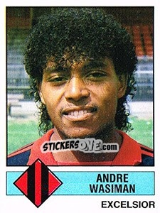 Sticker Andre Wasiman - Voetbal 1986-1987 - Panini