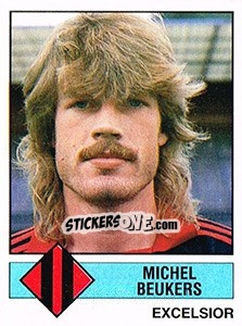 Sticker Michel Beukers - Voetbal 1986-1987 - Panini