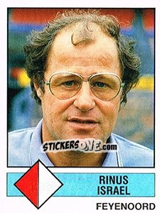 Sticker Rinus Israel - Voetbal 1986-1987 - Panini
