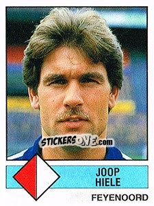 Sticker Joop Hiele - Voetbal 1986-1987 - Panini