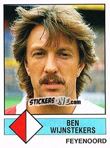 Cromo Ben Wijnstekers - Voetbal 1986-1987 - Panini