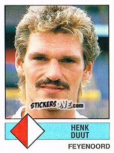 Sticker Henk Duut - Voetbal 1986-1987 - Panini