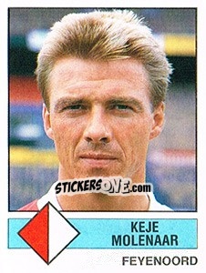 Sticker Keje Molenaar - Voetbal 1986-1987 n. 103 - Panini