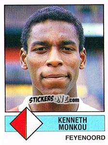 Sticker Kenneth Monkou - Voetbal 1986-1987 - Panini
