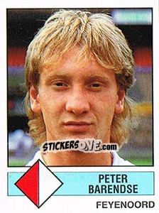 Sticker Peter Barendse - Voetbal 1986-1987 n. 105 - Panini
