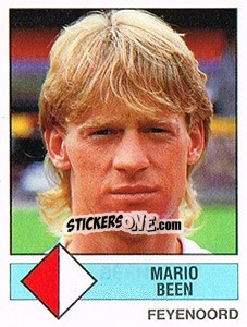 Sticker Mario Been - Voetbal 1986-1987 - Panini