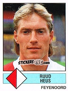 Sticker Ruud Heus - Voetbal 1986-1987 - Panini