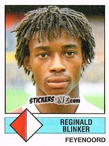 Sticker Reginald Blinker - Voetbal 1986-1987 - Panini
