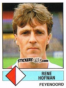 Sticker Rene Hofman - Voetbal 1986-1987 - Panini