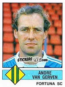 Figurina Andre van Gerven - Voetbal 1986-1987 - Panini