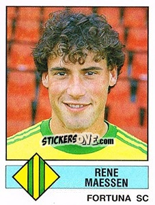Sticker Rene Maessen - Voetbal 1986-1987 - Panini
