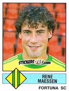 Figurina Rene Maessen - Voetbal 1986-1987 - Panini