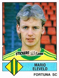 Sticker Mario Eleveld - Voetbal 1986-1987 - Panini