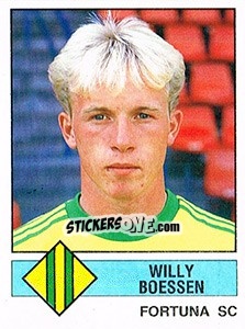 Sticker Willy Boessen - Voetbal 1986-1987 - Panini