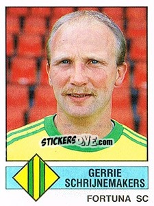Cromo Gerrie Schrijnemakers - Voetbal 1986-1987 - Panini