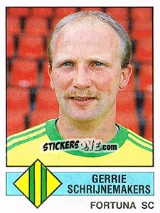 Figurina Gerrie Schrijnemakers - Voetbal 1986-1987 - Panini