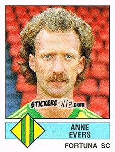 Sticker Anne Evers - Voetbal 1986-1987 - Panini