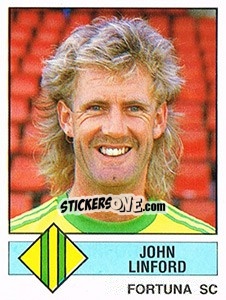Sticker John Linford - Voetbal 1986-1987 - Panini