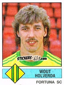 Figurina Wout Holverda - Voetbal 1986-1987 - Panini