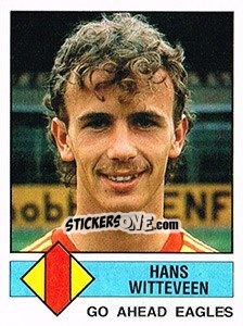 Sticker Hans Witteveen - Voetbal 1986-1987 - Panini