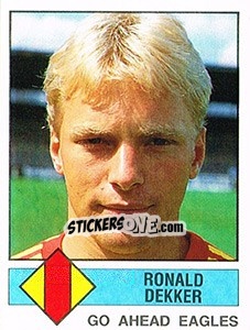 Sticker Ronald Dekker - Voetbal 1986-1987 n. 141 - Panini