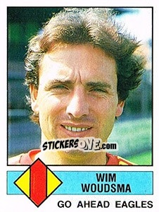 Sticker Wim Woudsma - Voetbal 1986-1987 - Panini