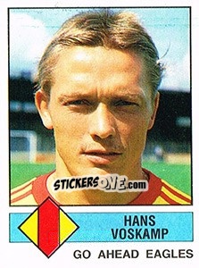 Sticker Hans Voskamp - Voetbal 1986-1987 - Panini