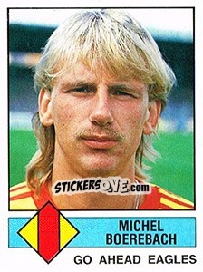 Sticker Michel Boerebach - Voetbal 1986-1987 - Panini