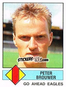 Figurina Peter Brouwer - Voetbal 1986-1987 - Panini