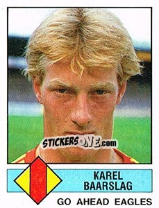 Figurina Karel Baarslag - Voetbal 1986-1987 - Panini