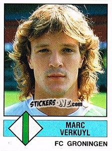 Sticker Marc Verkuyl - Voetbal 1986-1987 - Panini