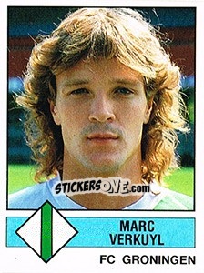 Figurina Marc Verkuyl - Voetbal 1986-1987 - Panini