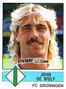 Sticker John de Wolf - Voetbal 1986-1987 n. 158 - Panini