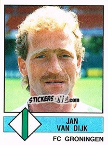 Sticker Jan van Dijk - Voetbal 1986-1987 - Panini