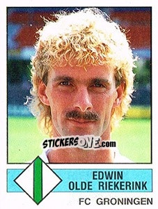 Cromo Edwin Olde Riekerink - Voetbal 1986-1987 - Panini