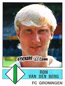 Sticker Ron van den Berg - Voetbal 1986-1987 - Panini