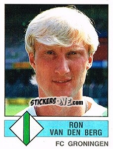 Sticker Ron van den Berg - Voetbal 1986-1987 n. 163 - Panini
