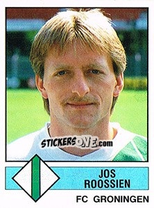Sticker Jos Roossien - Voetbal 1986-1987 - Panini