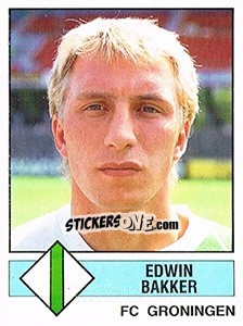Sticker Edwin Bakker - Voetbal 1986-1987 - Panini