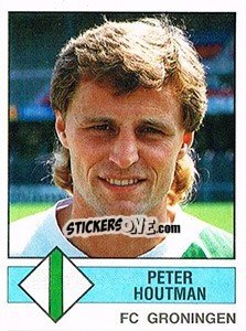 Sticker Peter Houtman - Voetbal 1986-1987 - Panini