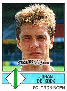 Cromo Johan de Kock - Voetbal 1986-1987 - Panini