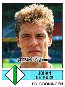 Sticker Johan de Kock - Voetbal 1986-1987 n. 168 - Panini