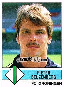 Sticker Pieter Beuzenberg - Voetbal 1986-1987 - Panini