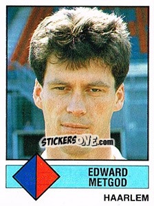 Sticker Edward Metgod - Voetbal 1986-1987 - Panini