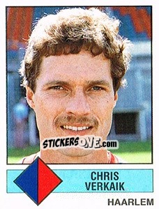 Sticker Chris Verkaik - Voetbal 1986-1987 n. 176 - Panini