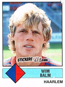 Sticker Wim Balm - Voetbal 1986-1987 n. 178 - Panini